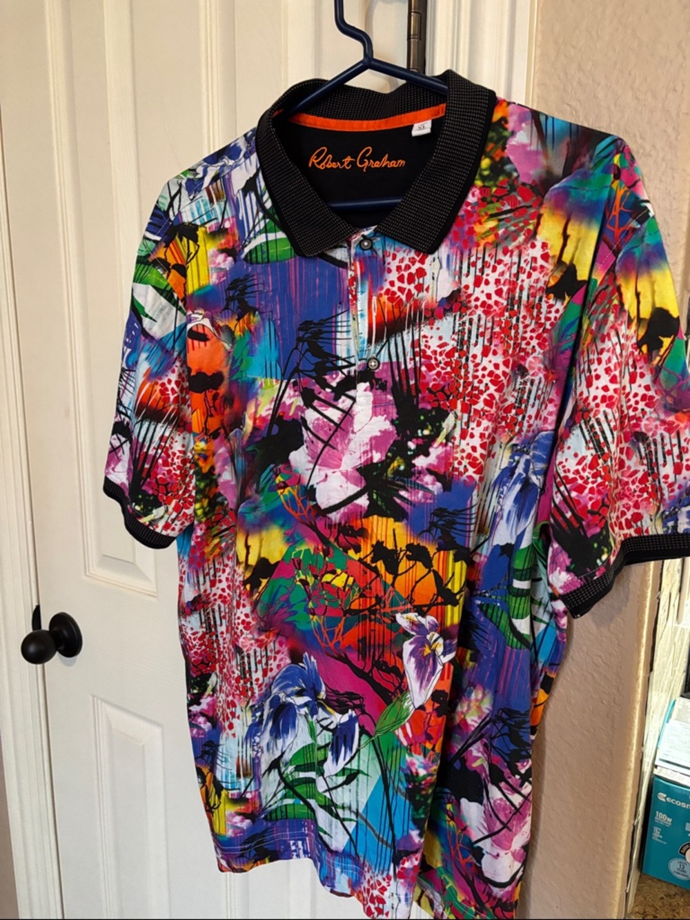 Robert Graham Men’s Multicolor Floral & Abstract Polo - Bright Mix